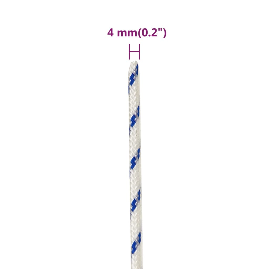 Corda per barca Bianca 4 mm 500 m in Polipropilene - homemem39