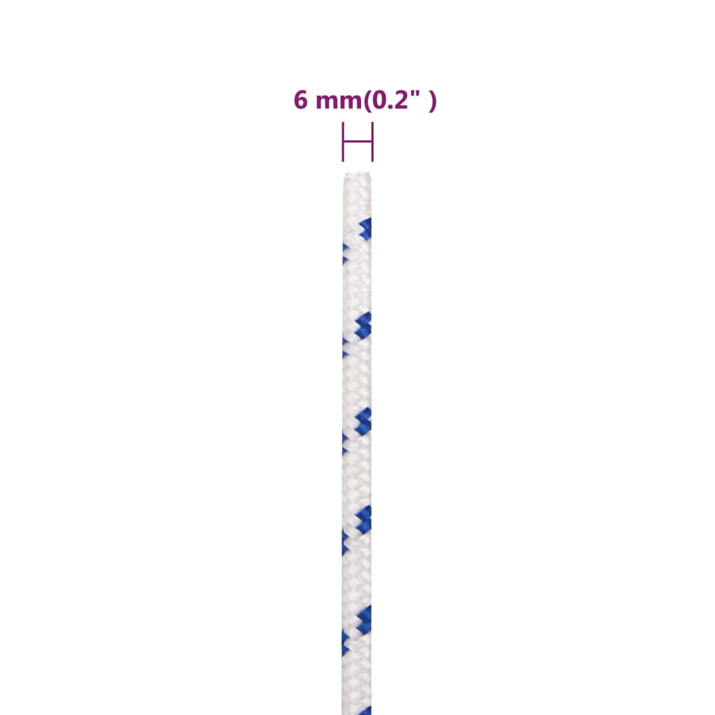 Corda per barca Bianca 6 mm 25 m in Polipropilene | homemem39