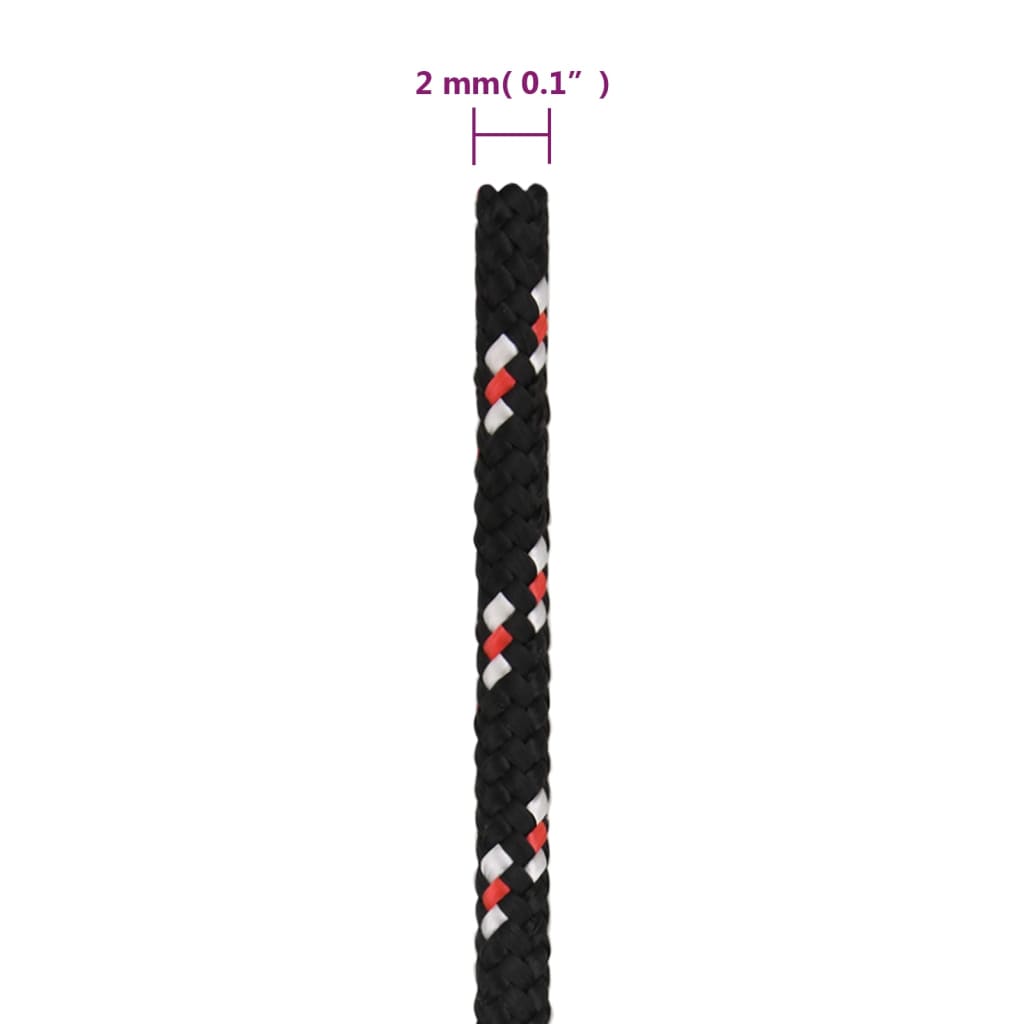 Corda per barca Nera 2 mm 25 m in Polipropilene - homemem39