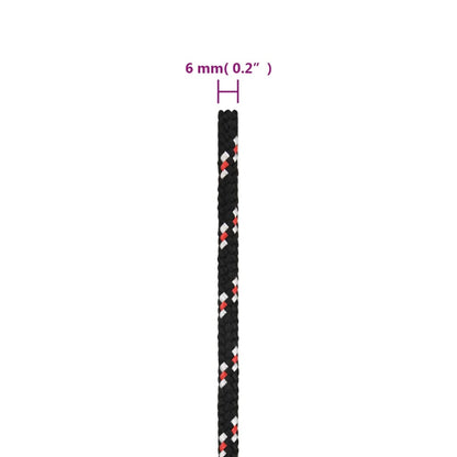 Corda per barca Nera 6 mm 25 m in Polipropilene - homemem39