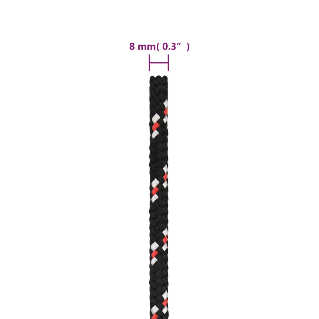 Corda per barca Nera 8 mm 50 m in Polipropilene - homemem39