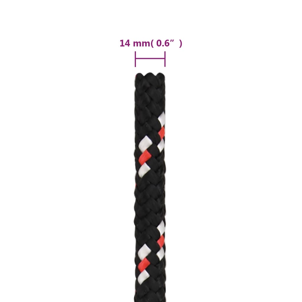 Corda per barca Nera 14 mm 100 m in Polipropilene - homemem39