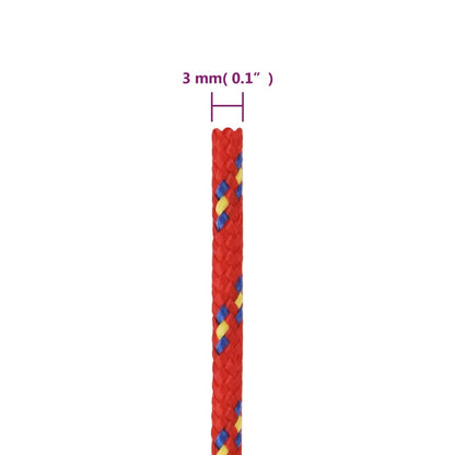 Corda per barca Rossa 3 mm 250 m in Polipropilene - homemem39