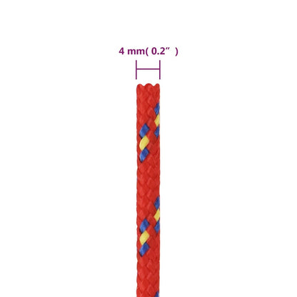 Corda per barca Rossa 4 mm 250 m in Polipropilene - homemem39