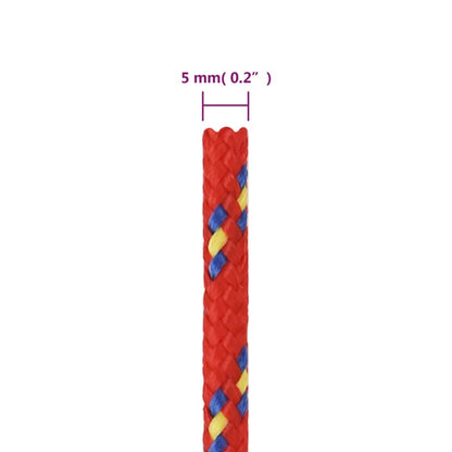 Corda per barca Rossa 5 mm 25 m in Polipropilene - homemem39