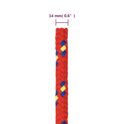 Corda per barca Rossa 14 mm 100 m in Polipropilene - homemem39