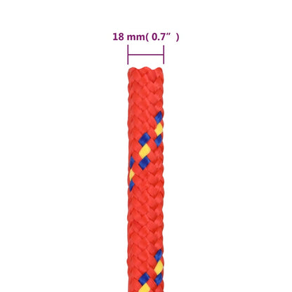 Corda per barca Rossa 18 mm 25 m in Polipropilene - homemem39