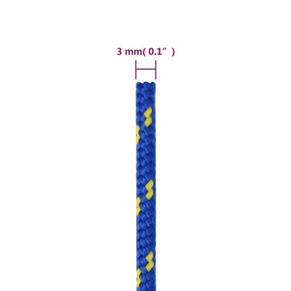 Corda per barca Blu 3 mm 100 m in Polipropilene - homemem39
