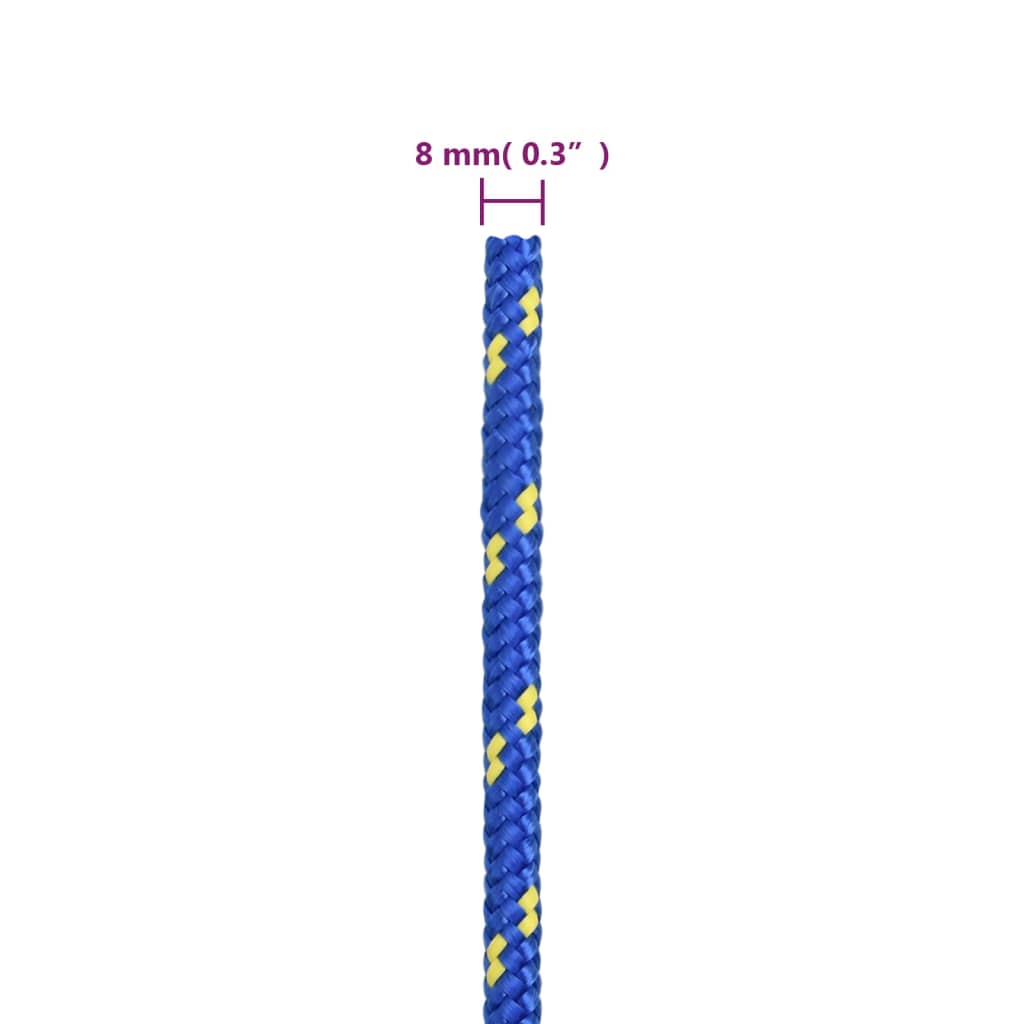 Corda per barca Blu 8 mm 25 m in Polipropilene - homemem39