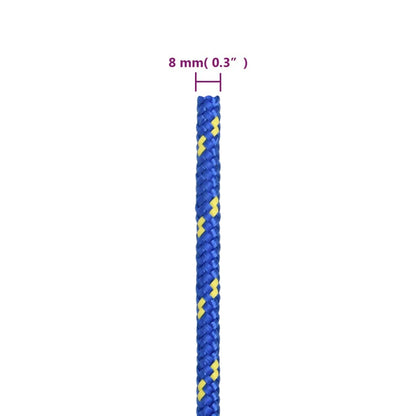 Corda per barca Blu 8 mm 25 m in Polipropilene - homemem39