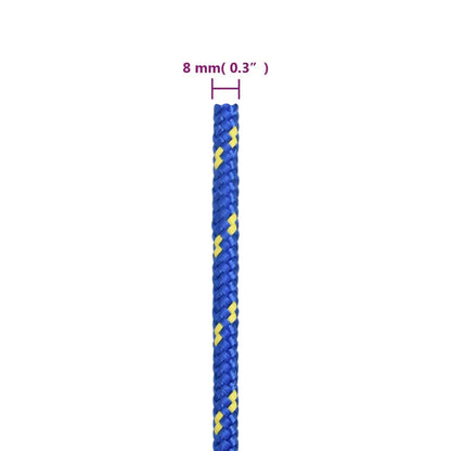 Corda per barca Blu 8 mm 50 m in Polipropilene - homemem39