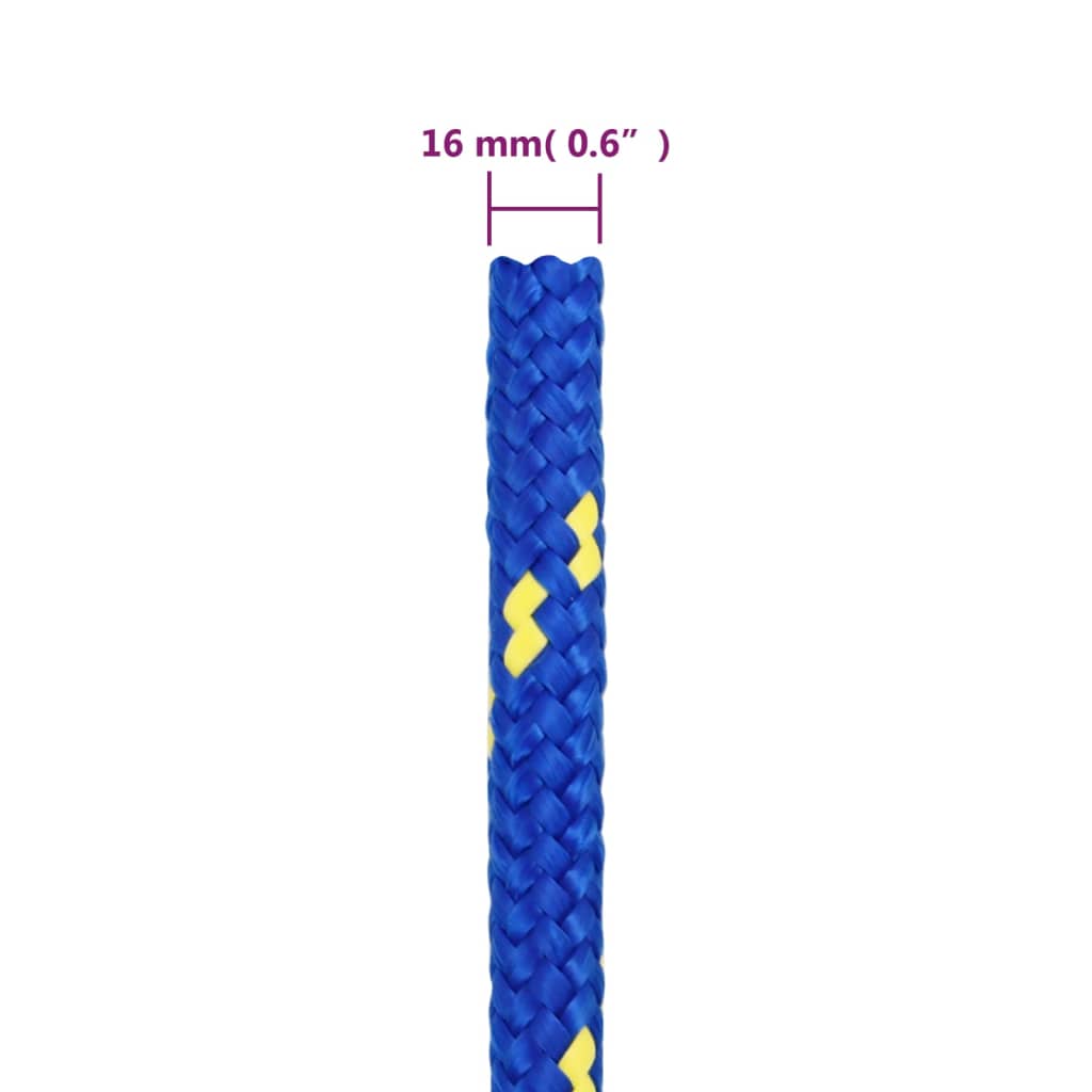 Corda per barca Blu 16 mm 25 m in Polipropilene - homemem39