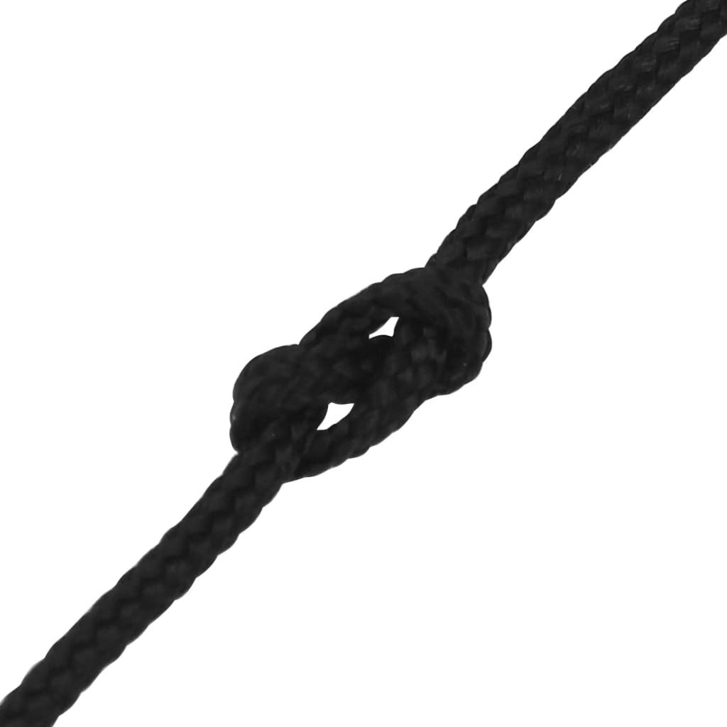 Corda per barca Completamente Nera 4 mm 100 m in Polipropilene - homemem39