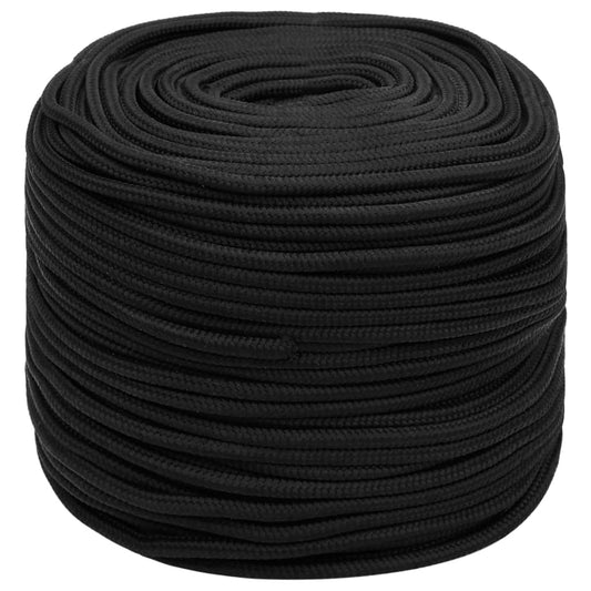 Corda per barca Completamente Nera 10 mm 500 m in Polipropilene | homemem39