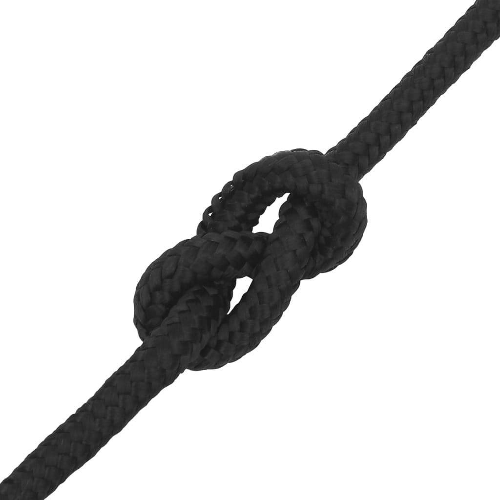 Corda per barca Completamente Nera 14 mm 100 m in Polipropilene - homemem39