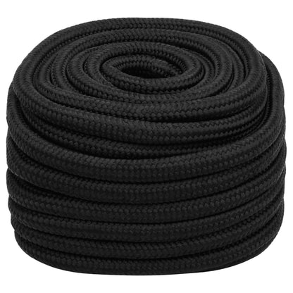 Corda per barca Completamente Nera 20 mm 100 m in Polipropilene | homemem39