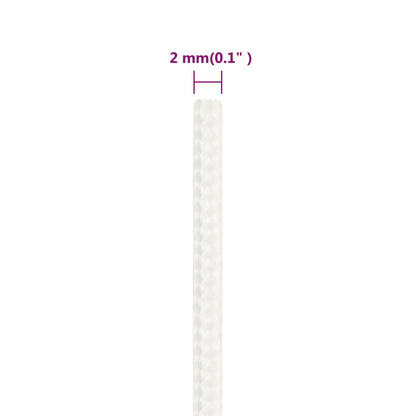 Corda per barca Completamente Bianca 2 mm 50 m in Polipropilene - homemem39