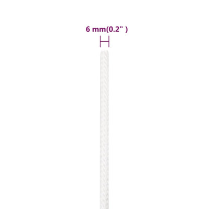 Corda per barca Completamente Bianca 6 mm 25 m in Polipropilene - homemem39