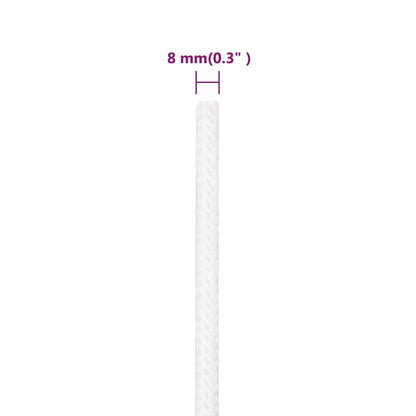 Corda per barca Completamente Bianca 8 mm 50 m in Polipropilene - homemem39