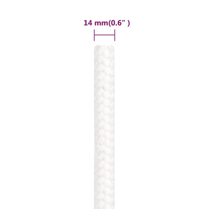 Corda per barca Completamente Bianca 14 mm 25 m in Polipropilene