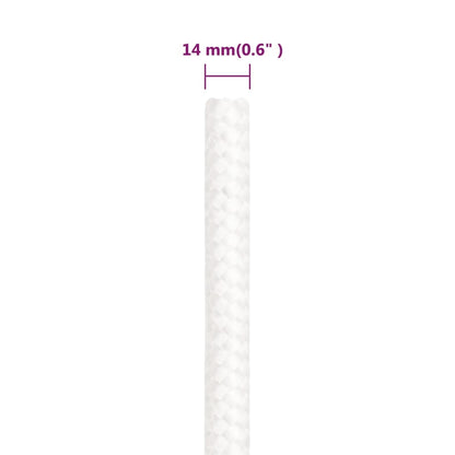 Corda per barca Completamente Bianca 14 mm 100 m in Polipropilene - homemem39