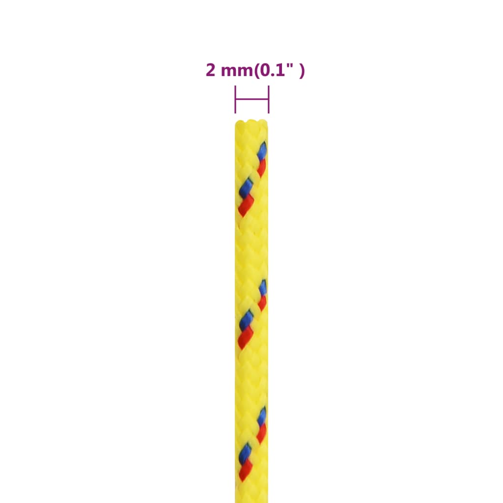 Corda da Lavoro Gialla 2 mm 500 m in Polipropilene - homemem39