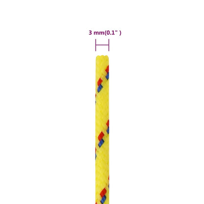 Corda per barca Gialla 3 mm 100 m in Polipropilene - homemem39