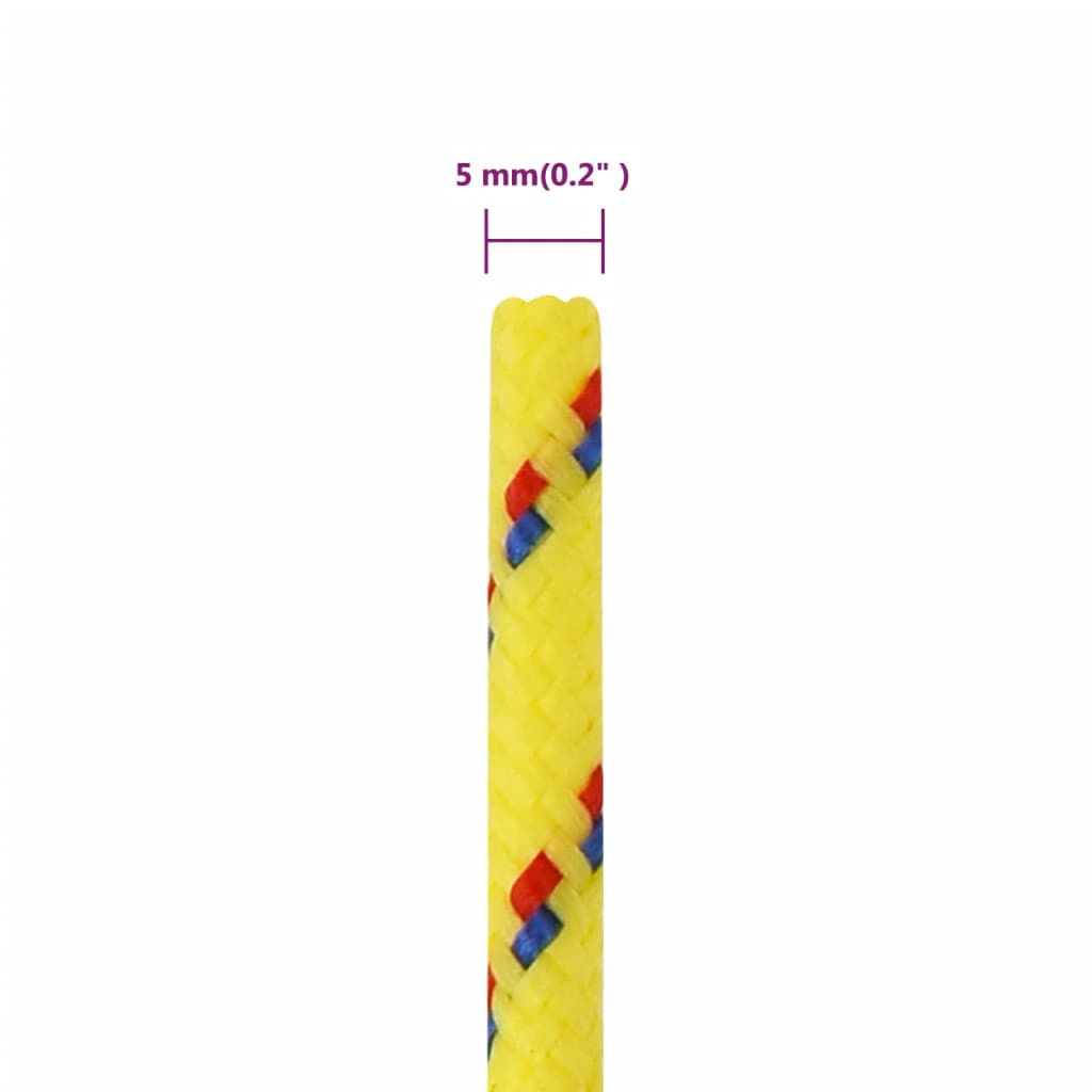 Corda per barca Gialla 5 mm 25 m in Polipropilene - homemem39