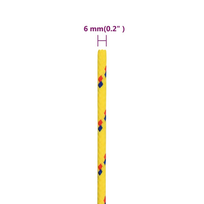 Corda per barca Gialla 6 mm 50 m in Polipropilene - homemem39