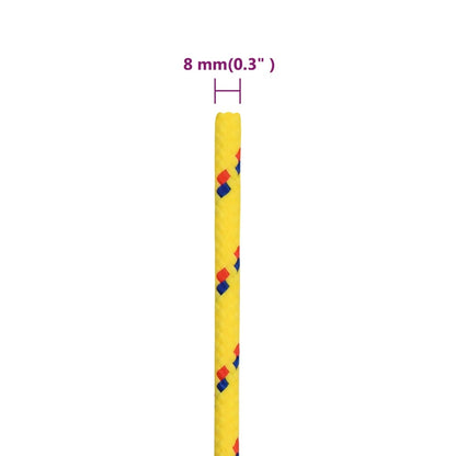 Corda per barca Gialla 8 mm 25 m in Polipropilene - homemem39