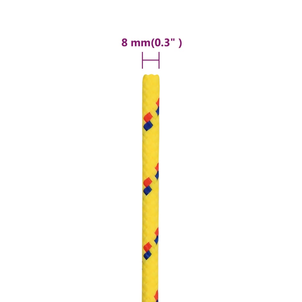 Corda per barca Gialla 8 mm 250 m in Polipropilene - homemem39