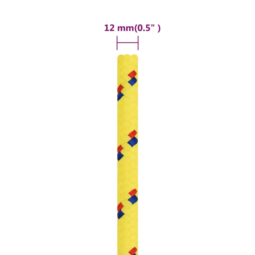 Corda per barca Gialla 12 mm 100 m in Polipropilene - homemem39