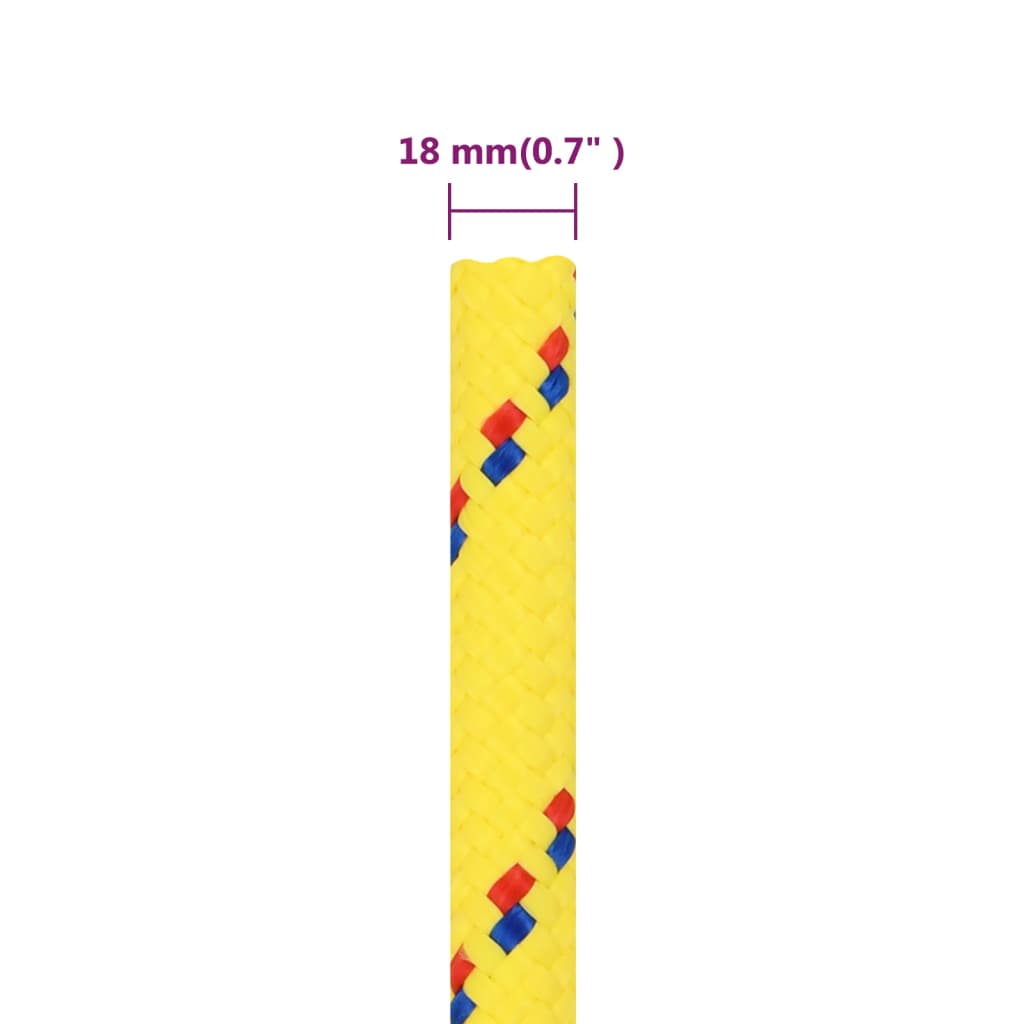 Corda per barca Gialla 18 mm 100 m in Polipropilene - homemem39
