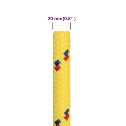 Corda per barca Gialla 20 mm 100 m in Polipropilene - homemem39