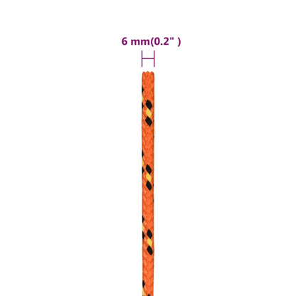 Corda per barca Arancione 6 mm 500 m in Polipropilene - homemem39