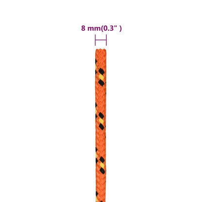 Corda per barca Arancione 8 mm 250 m in Polipropilene - homemem39