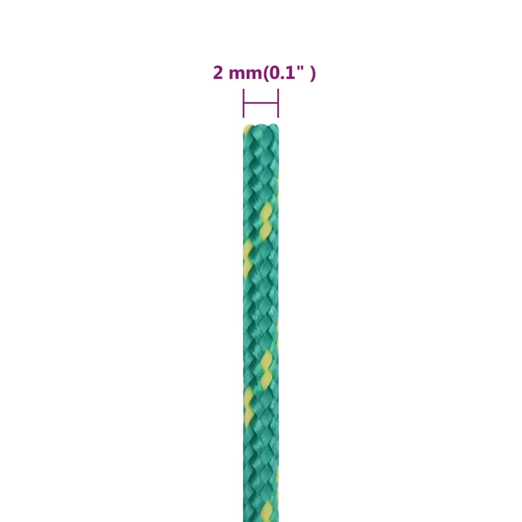 Corda per barca Verde 2 mm 250 m in Polipropilene - homemem39