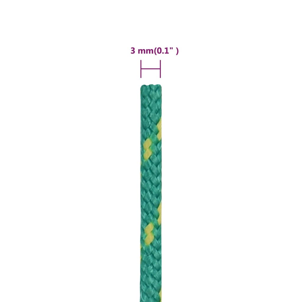 Corda per barca Verde 3 mm 50 m in Polipropilene - homemem39