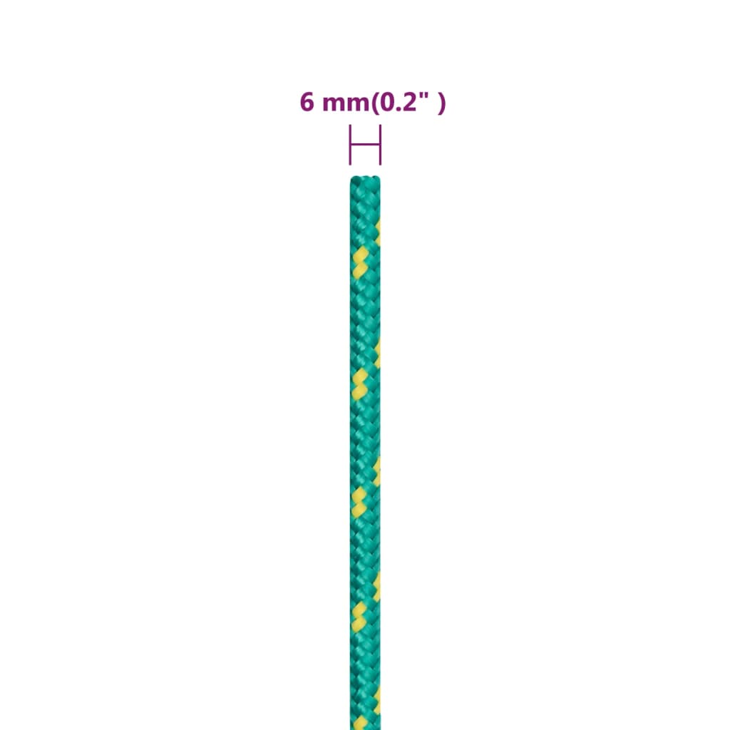 Corda per barca Verde 6 mm 50 m in Polipropilene - homemem39