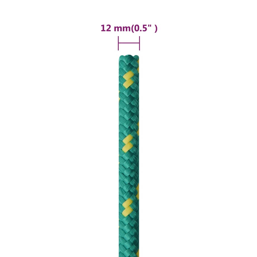 Corda per barca Verde 12 mm 100 m in Polipropilene