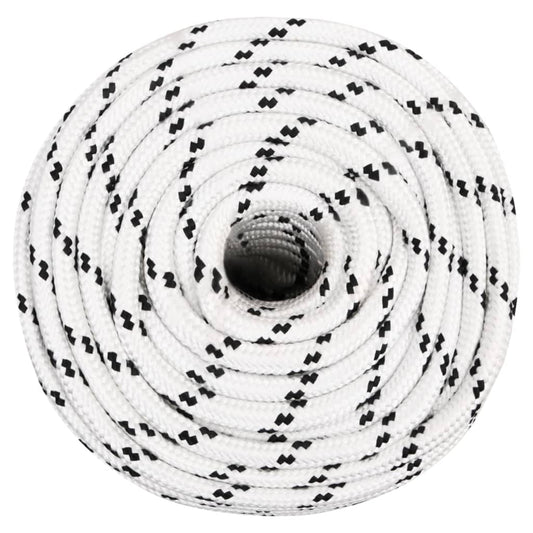 Corda Intrecciata per Barca Bianca 14 mm x 100 m Poliestere - homemem39