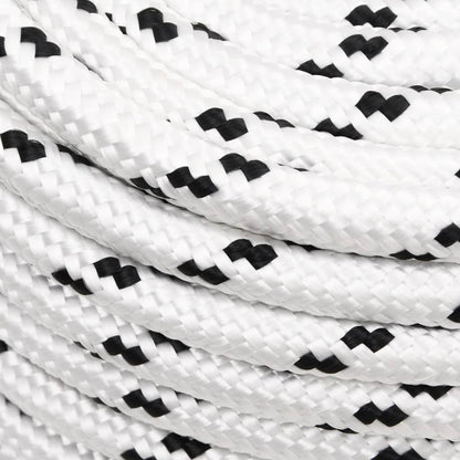 Corda Intrecciata per Barca Bianca 14 mm x 250 m Poliestere - homemem39