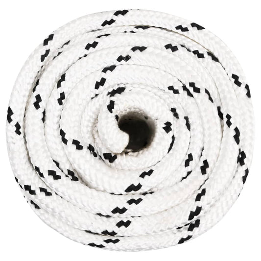 Corda Intrecciata per Barca Bianca 16 mm x 25 m Poliestere - homemem39