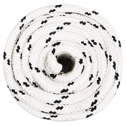 Corda Intrecciata per Barca Bianca 18 mm x 25 m Poliestere - homemem39
