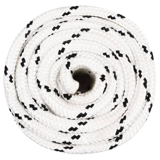 Corda Intrecciata per Barca Bianca 18 mm x 25 m Poliestere - homemem39