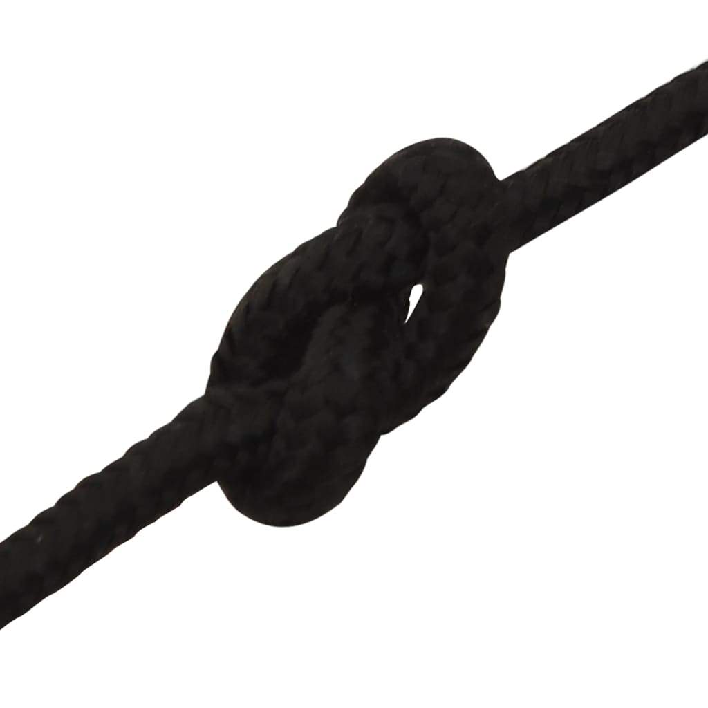 Corda da Lavoro Nera 3 mm 25 m in Poliestere - homemem39