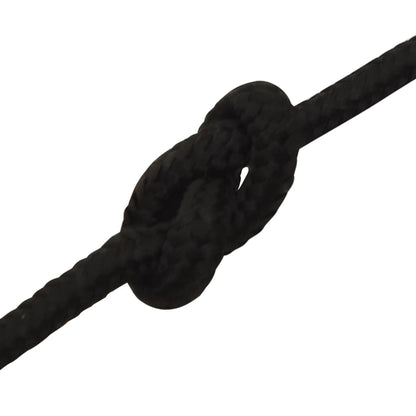 Corda da Lavoro Nera 3 mm 25 m in Poliestere - homemem39