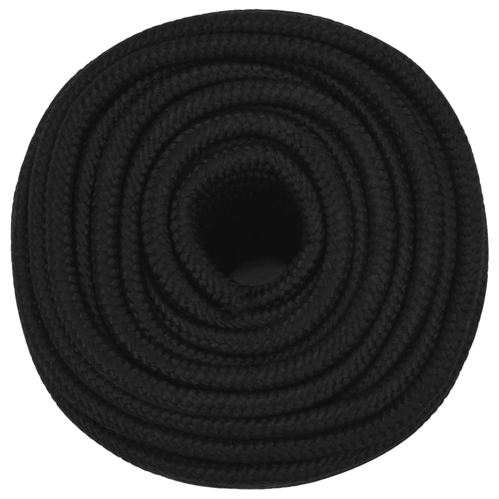 Corda da Lavoro Nera 12 mm 250 m in Poliestere - homemem39