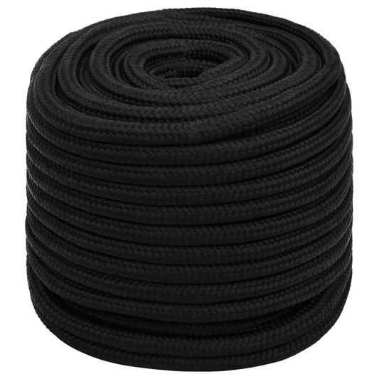 Corda da Lavoro Nera 18 mm 50 m in Poliestere - homemem39