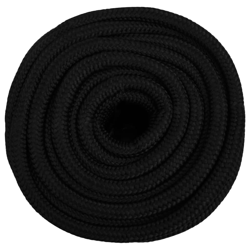 Corda da Lavoro Nera 18 mm 100 m in Poliestere - homemem39